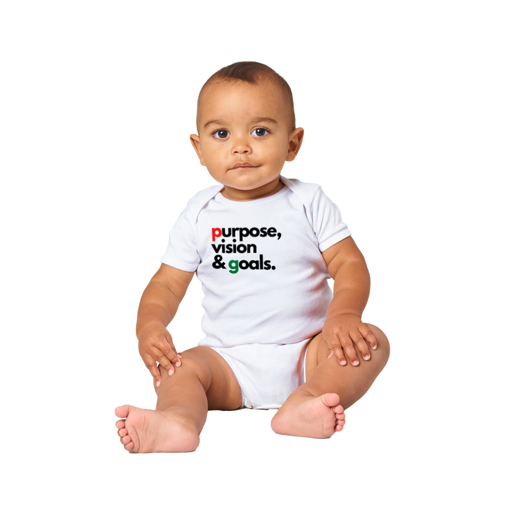 Purpose Vision & Goals - Classic Baby Short Sleeve Onesie T-Shirt