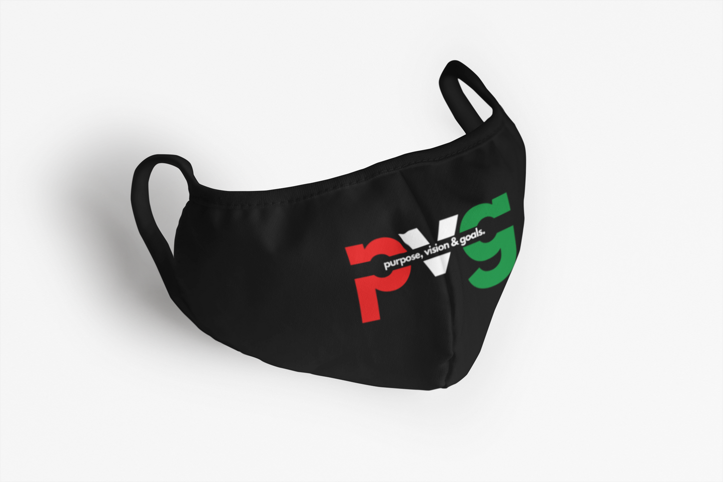 Purpose Vision & Goals PVG Premium face mask - Black