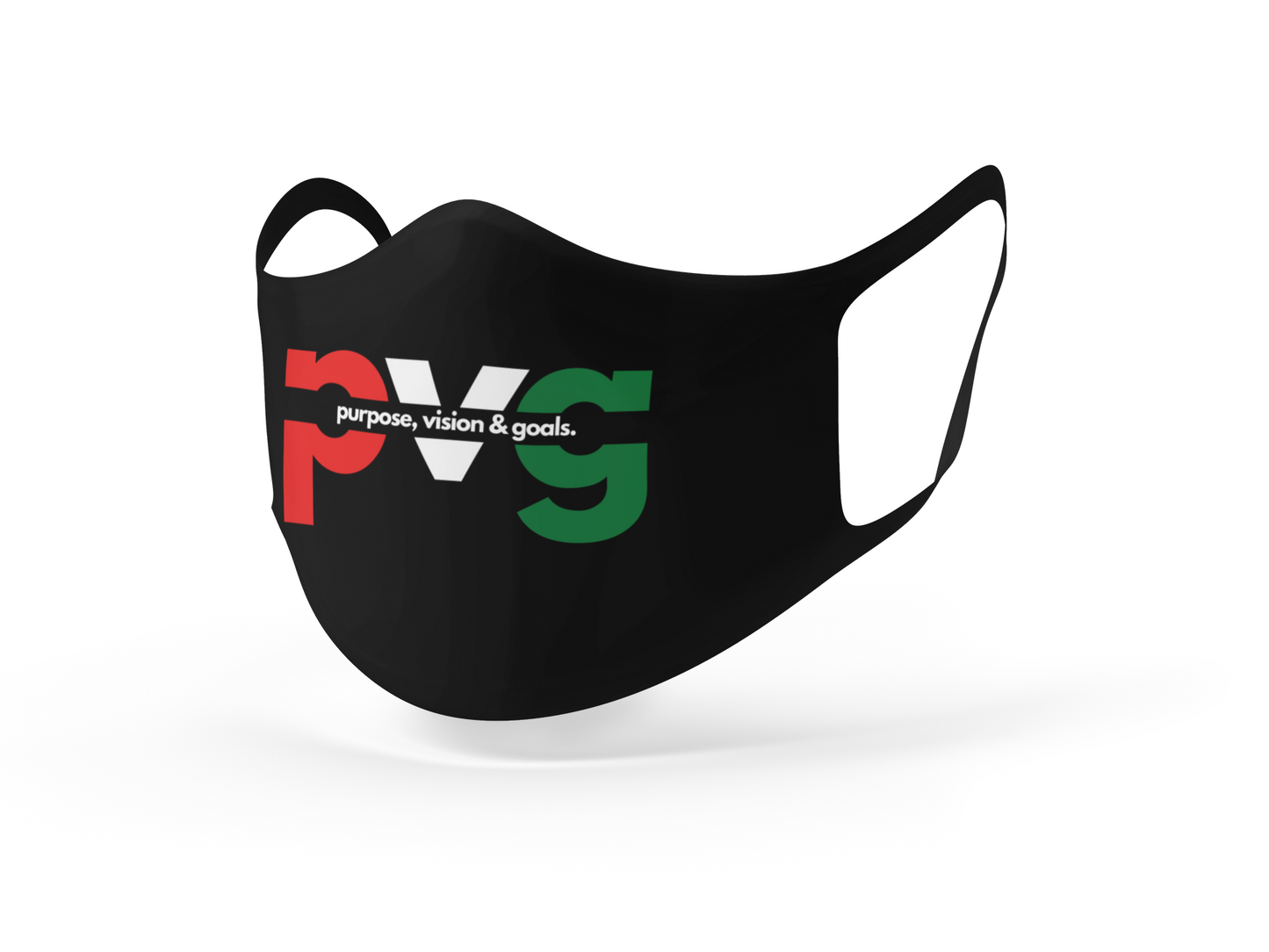 Purpose Vision & Goals PVG Premium face mask - Black