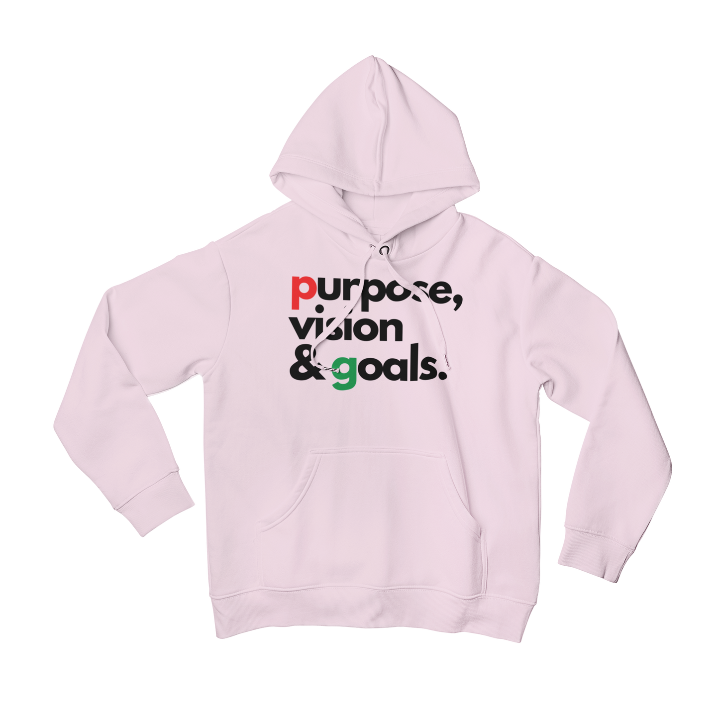 Purpose Vision & Goals Unisex Hoodie - Pink