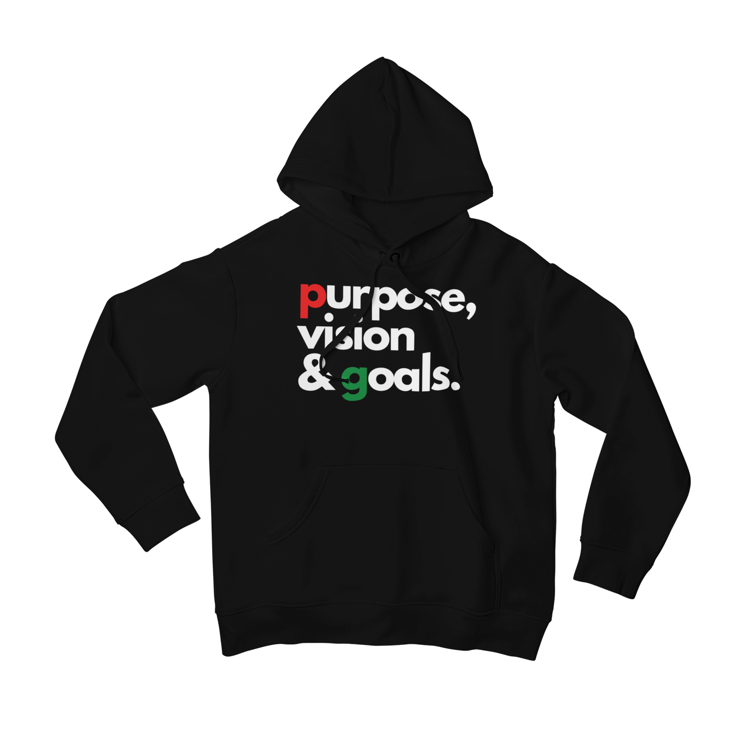 Purpose Vision & Goals Unisex Hoodie - Black