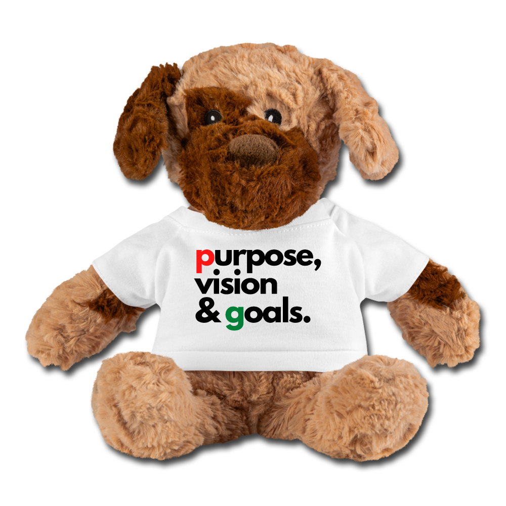 Purpose Vision & Goals Dog - white