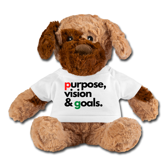 Purpose Vision & Goals Dog - white