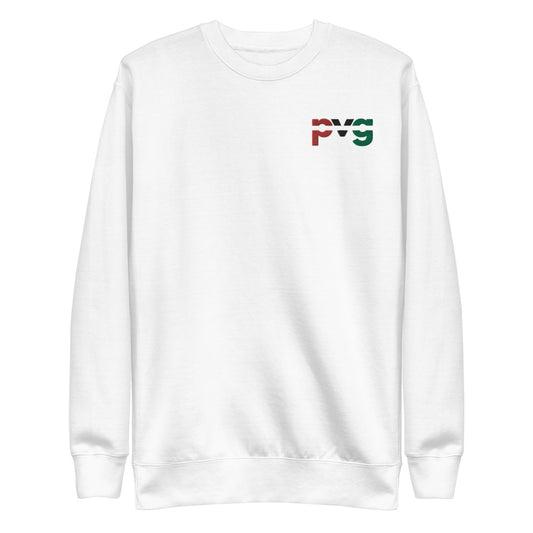 Purpose Vision & Goals PVG Unisex Sweatshirt - White